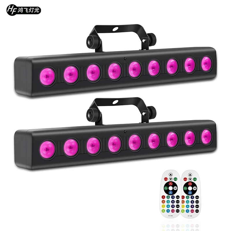 LED stena pre umývanie svetlo 9x12W RGBW 4in1 dlhé prúžky LED stena s plastikou pódium farbenie svetla DJ Bar Strobe Light
