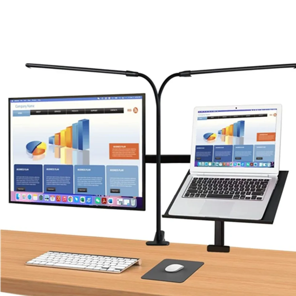 LED stolová lampa so svorkovým stmievateľným klipom na čítanie svetla 5 jas 3 režimy Flexibilné husie čítanie stola svetlo USB knihy Ni