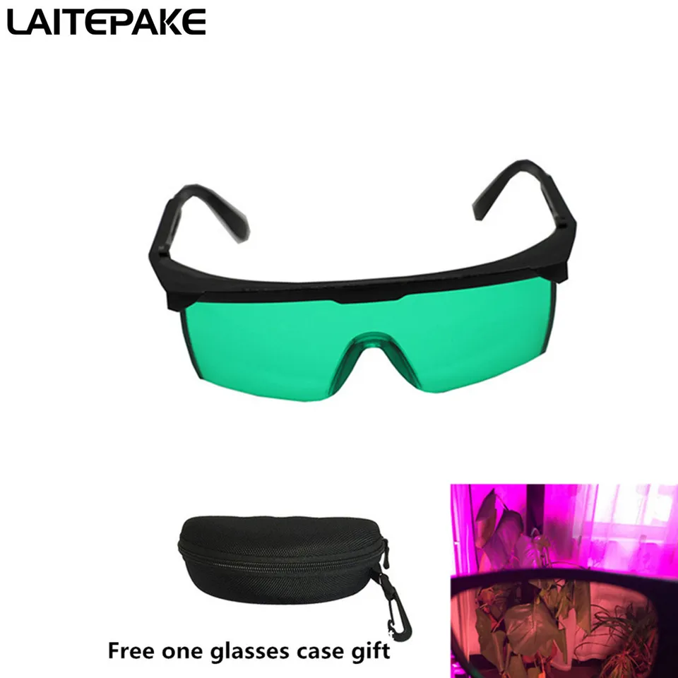 LED svetlo pestovateľské okuliare UV polarizačné okuliare pre stanu Greenhouse Hydroponika Plant Light Light Eye Ochrate okulia