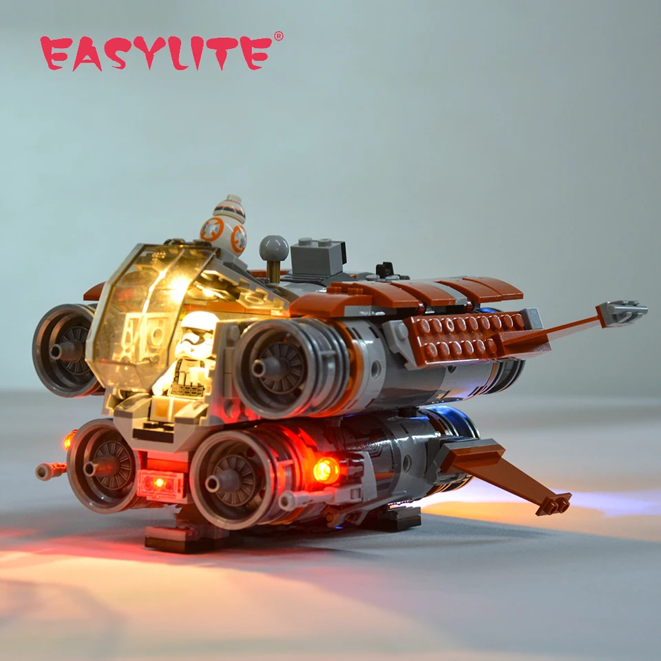 LED svetlo set pre 75178 Hviezda Jakku Quad Jumper War War Diy Hračky Building Blocks Blocks iba osvetľovacia súprava