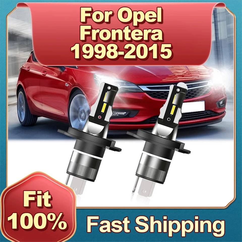 LED svetlomet 6000K H4 Auto lampa 30000LM 12V CAR BULB pre Opel Frontera 1998 1999 2000 2001 2002 2003 2004 2005 2006 2006 2007-2015