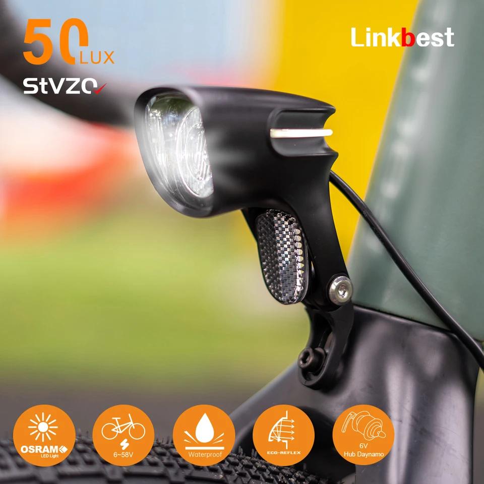 LED svetlomet LED-EBIKE LED, svetlo E-Bike Light, predné svetlo elektrického skútra, cyklistické príslušenstvo, cyklistické prenosné svetlo
