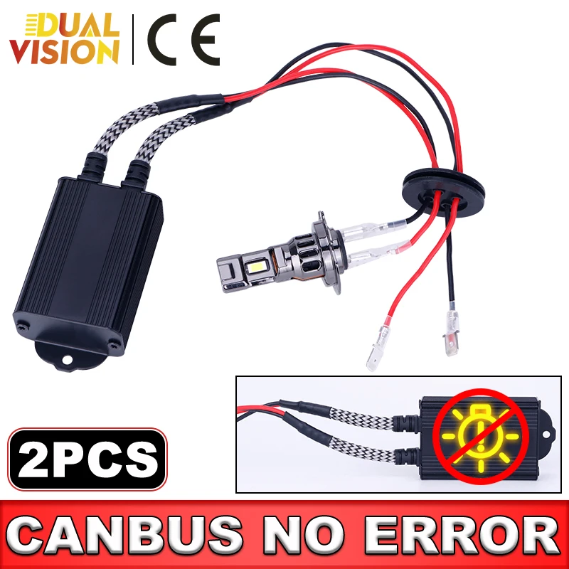LED svetlomet žiarovky Canbus dekodér 2ks externý ovládač pre VW BMW Mercedes skod džíp Renault Dodge Golf Canbus bez chyby 12v 24v