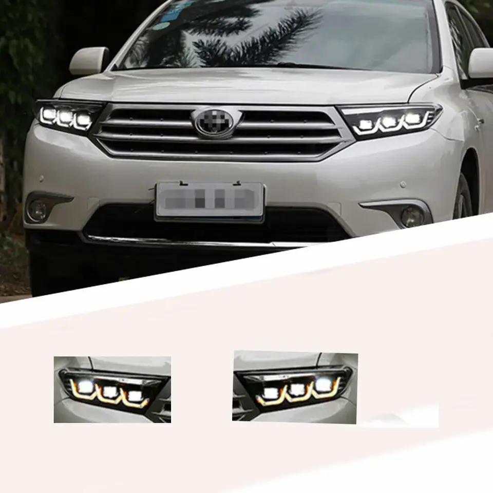 LED svetlomety pre Toyota Highlander 2012-2014 Spustenie Animation Sequantial Turn Signal Signal Signal