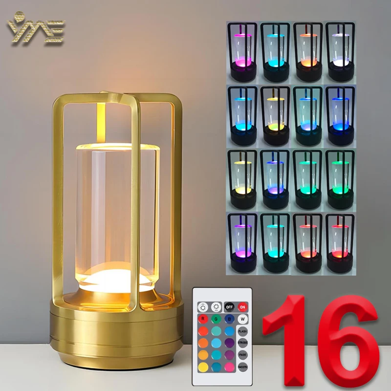 LED svetlá izba dekorácie stolová lampa USB nabíjanie nočná stolová lampa spálňa vonkajšia kemping luxusná atmosféra nočné svetlo RGB lampa