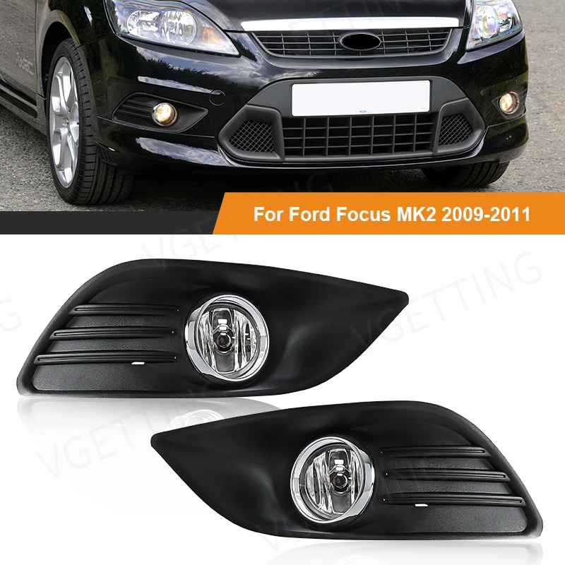 LED svetlá pre Ford Focus 2 MK2 2009 2010 2011 2011 Zostava Hmočného obalu Svetlomet s postrojom Switch Kit