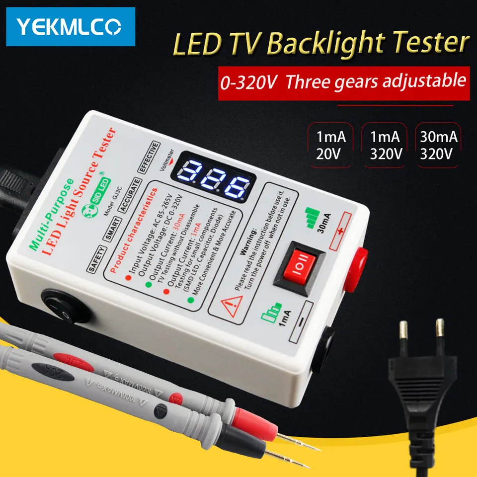 LED tester 0-320V TV TV podsvietenia testera viacúčelové nástroje na opravu obrazovky bez rozloženia LED guľôčkových prúžkov Skontrolujte kontrolné zariadenie