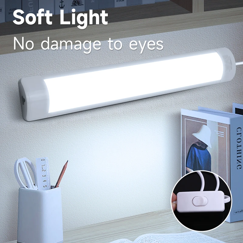LED trubica s prepínačmi LED svetlá kuchyňa pod skrinkou LAMP 85-220V 10W 20W Super Bright pre domácu spálňu vnútornú lampu pre spálňu
