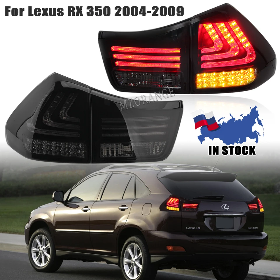 LED zadné chvostové svetlo pre Lexus RX330 RX350 RX400H 2004-2009 DRL DRL Zadná zadná žiarovka Signálna brzdová brzda Reverzné hmlové svetlá