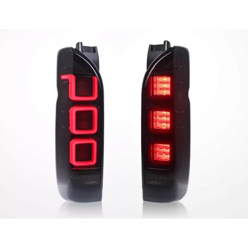 LED zadné svetlo zadné svetlo pre Toyota Hiace 05-18 Upravený potok Zadné zadné svetlo Turn Signál Zostava brzdovej lampy Zostava vozidla