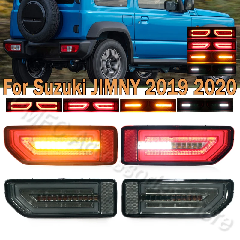 LED zadné zadné svetlo zadné žiarovka Zadný zákrut Signálne brzdenie Svetlo reflektor Lamp Stop Light pre Suzuki Jimny 2019 2020