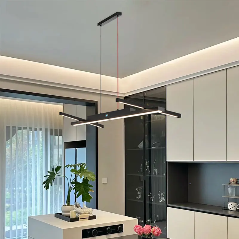 LED závesné svetlá ruky zametania inteligentné senzorové prívesky Lights LED LED ručné skenovanie zavesené lampy pre kuchynský ostrov jedálenská obývacia izba