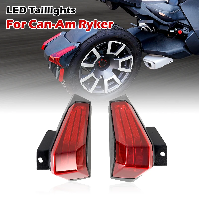 LED červené chvostové svetlá pre Can-Am Ryker 600 900 a Ryker Rally 2019-2023