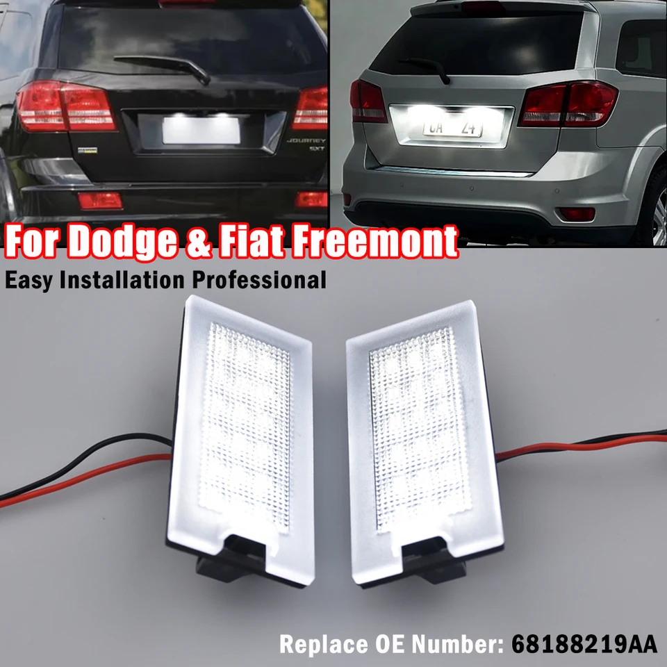 LED číslo ŠPZ LISTA LIST LAMP LAMP CANBUS NAMELE PRE DODGE JOOUS JC JCUV 2008-2020 Fiat Freemont 2011-2015 68188219AA
