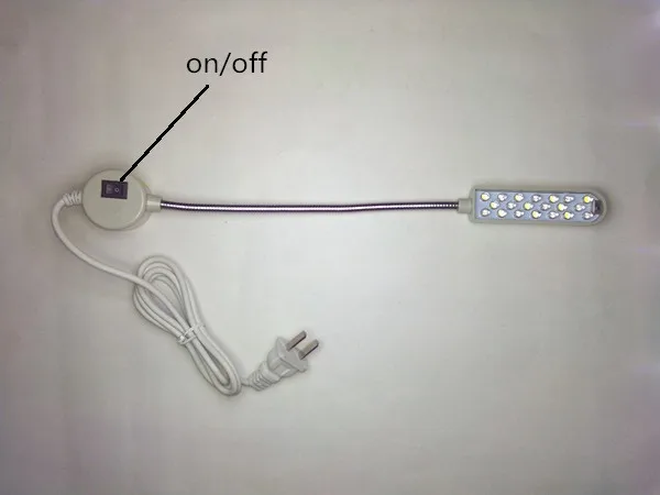LED šijacie stroje Light biele fialové pracovné lampy topánky Stroj LED odev LED odevné svetlá magnetu adsorpčné svetlo
