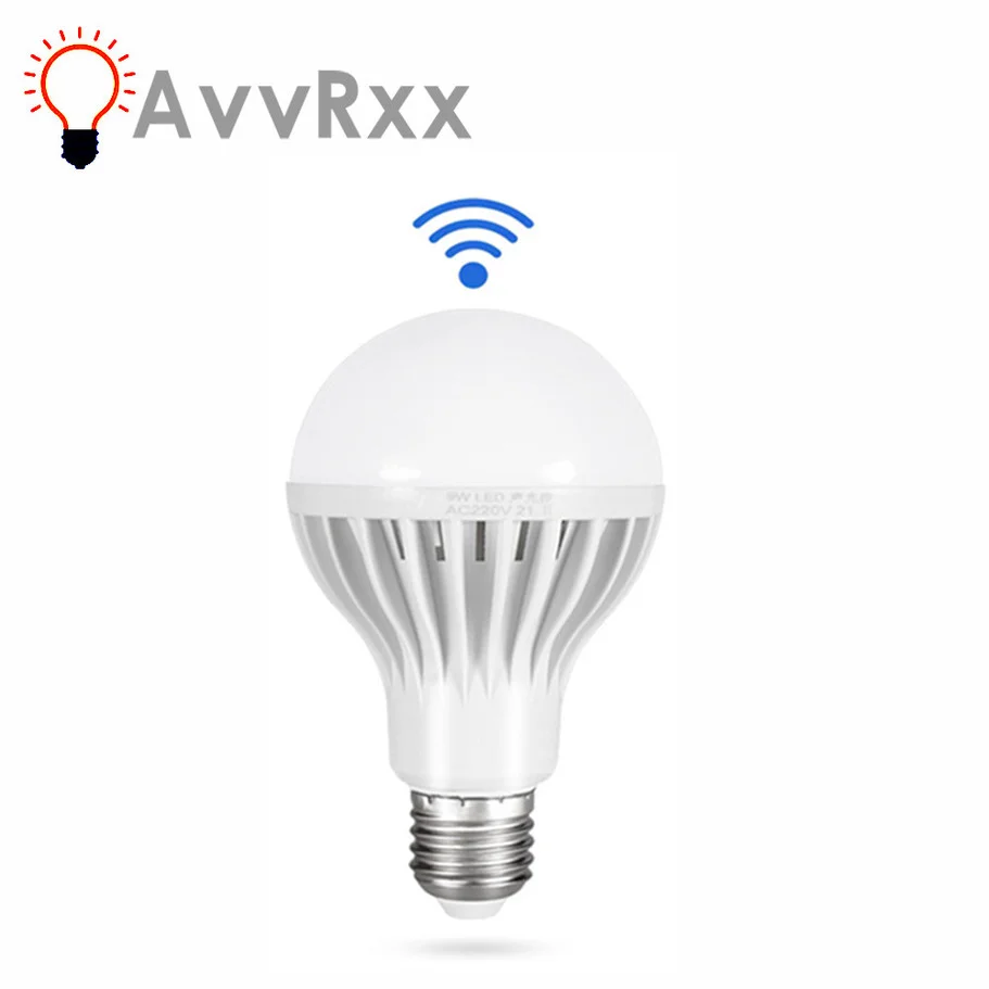 LED žiarovka 3W 5W 7W 9W 12W Zvukové snímač Svetlo AC 220V-240V Automatické inteligentné zvukové LED Zvukové svetlo pre schodiskové chodby LED svetlo LED žiarovka LED