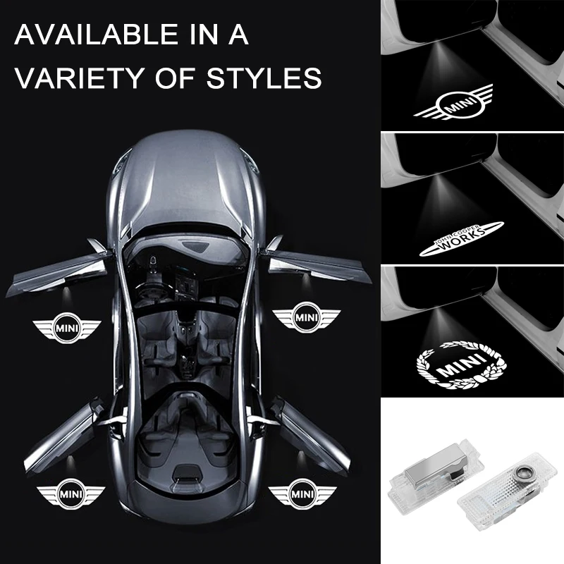 LED žiarovka automobilové dvere projektor Vítané svetlo pre BMW Mini Cooper Works R55 R56 R50 R53 R60 R61 F54 F55 F56 F60 Automatické príslušenstvo