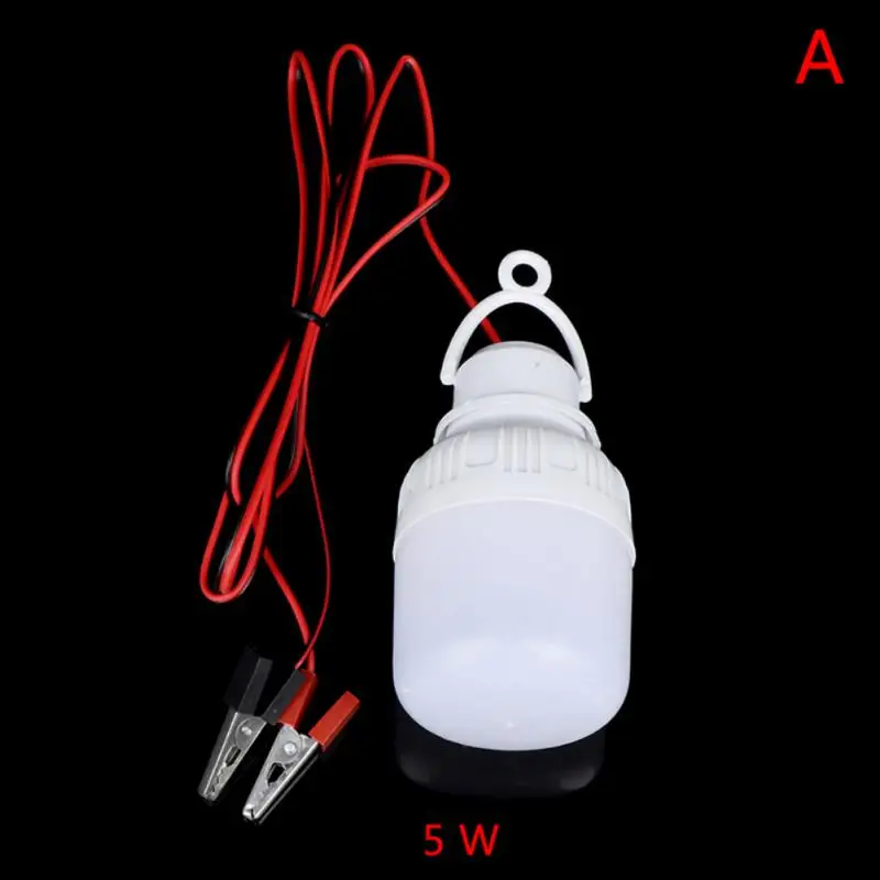 LED žiarovka DC 12V LED svetla LED žiarovka 5W 9W 15W 20W 30W 40W SPOT BURB NEVYHODNÁ LAMPA s aligátorovým sponou pre 12 napätia batérie