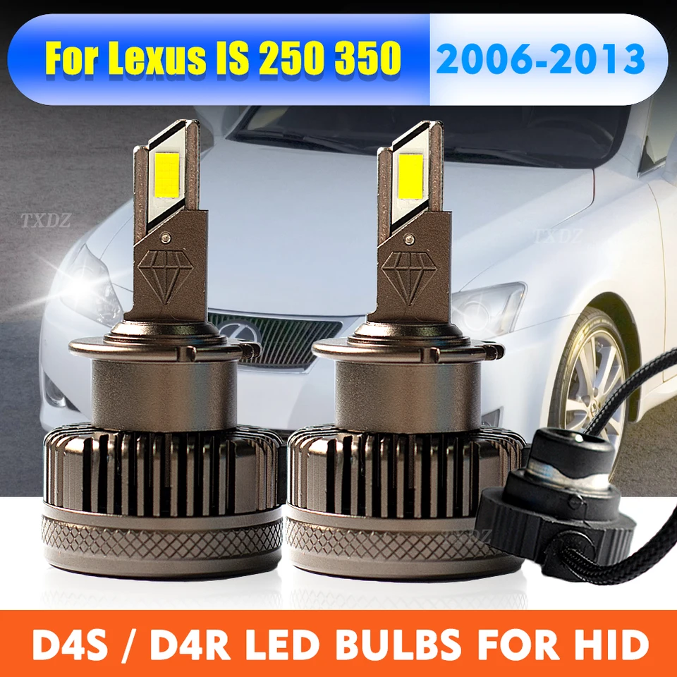 LED žiarovky svetlometov D4S D4R LED 6000K 55W Auto lampa D4 LED HID XENON CONSTRASTION Kit pre 06-13 Lexus je 250 350 8596753040