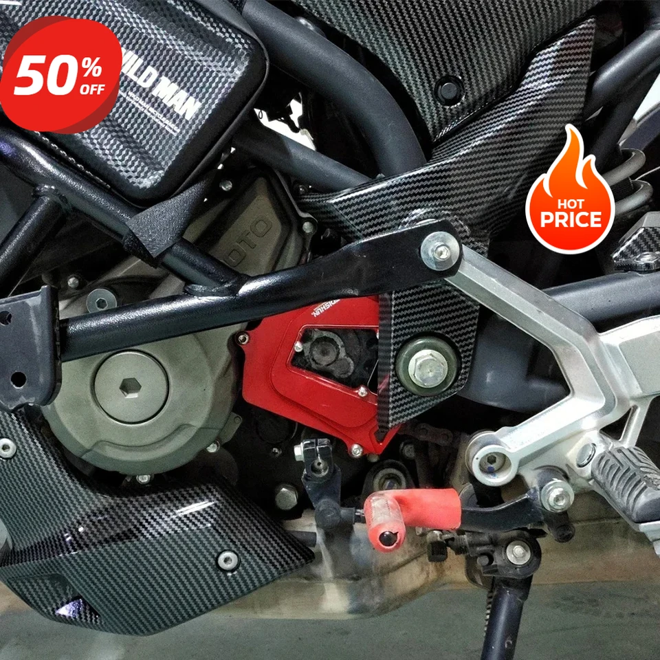 Ledishun Motocykle predné ozubené koleso Cover Chain Chach Call Whors Protector pre CFMoto 250nk 300nk 2018+ 250SR 300SR 2020+