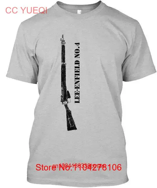 Lee Enfield č. 4 prebytok pušky tričko dlhé alebo krátke rukávy