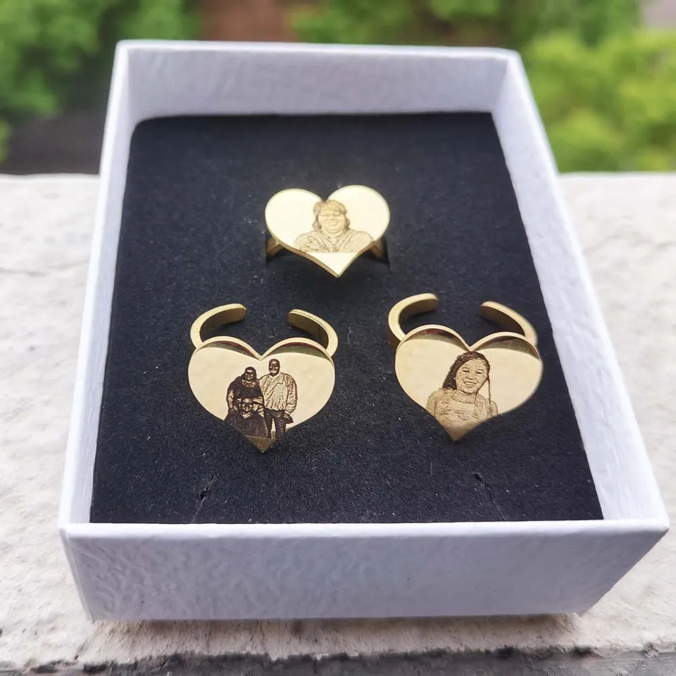 Leechee Custom Photo Ring Otvorené krúžky