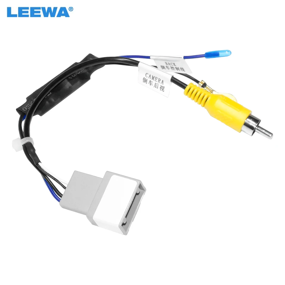 Leewa Auto 7-kolíkový výstup spätnej kamery Video adaptér kábel pre Honda Crv Original Factory Cooafle Camera Video Výstup