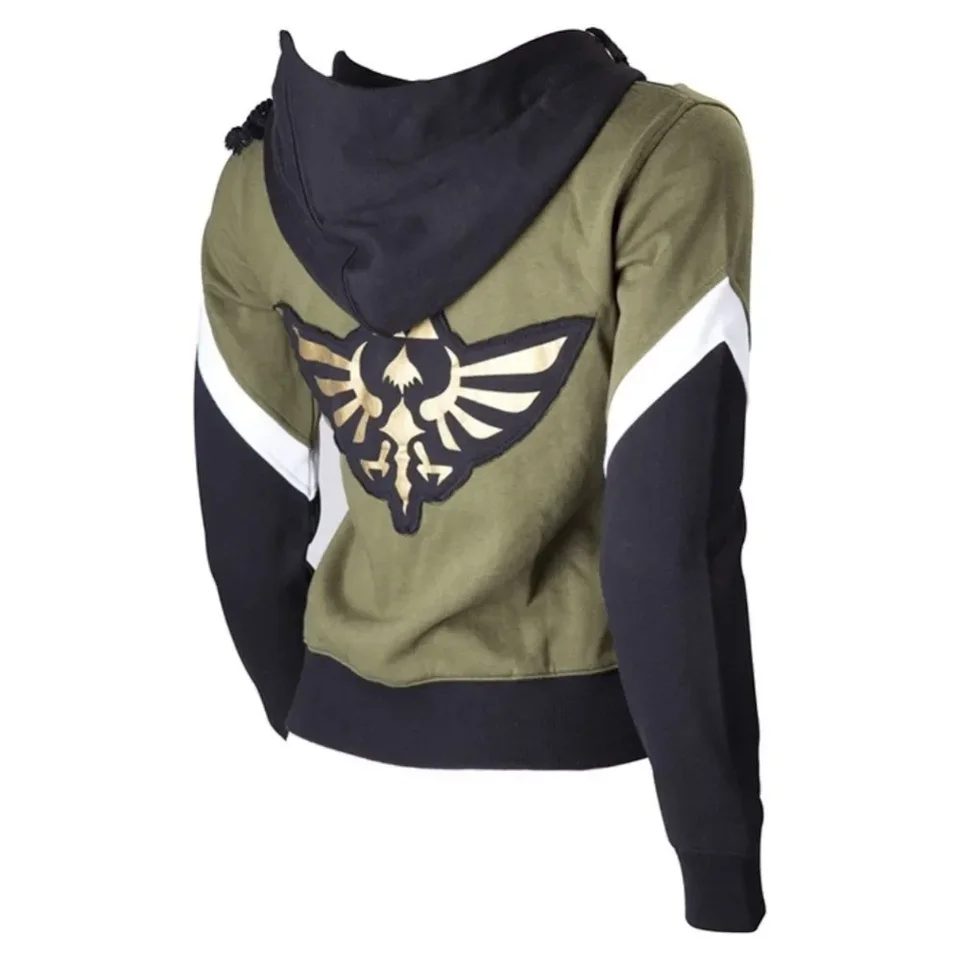 Legenda Zeldaa Link Cosplay kostýmov Twilight Princess Adventure of Link Crest of Hyrule Zip Up Top Hoodie Jacket Woman
