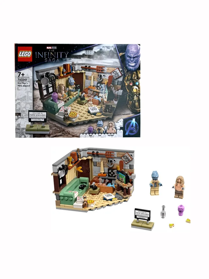 LEGO 76200 Marvel Infinite Legend Brother Thor's Nový Asgard, hračka v stavebníctve vhodný pre chlapcov a dievčatá