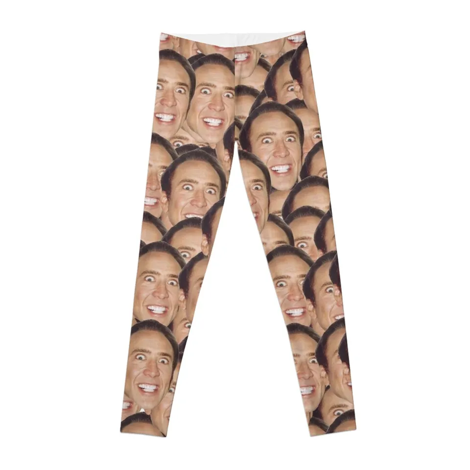 Legíny Nicolas Cage Meme Leggings? Ženy jogové nohavice?