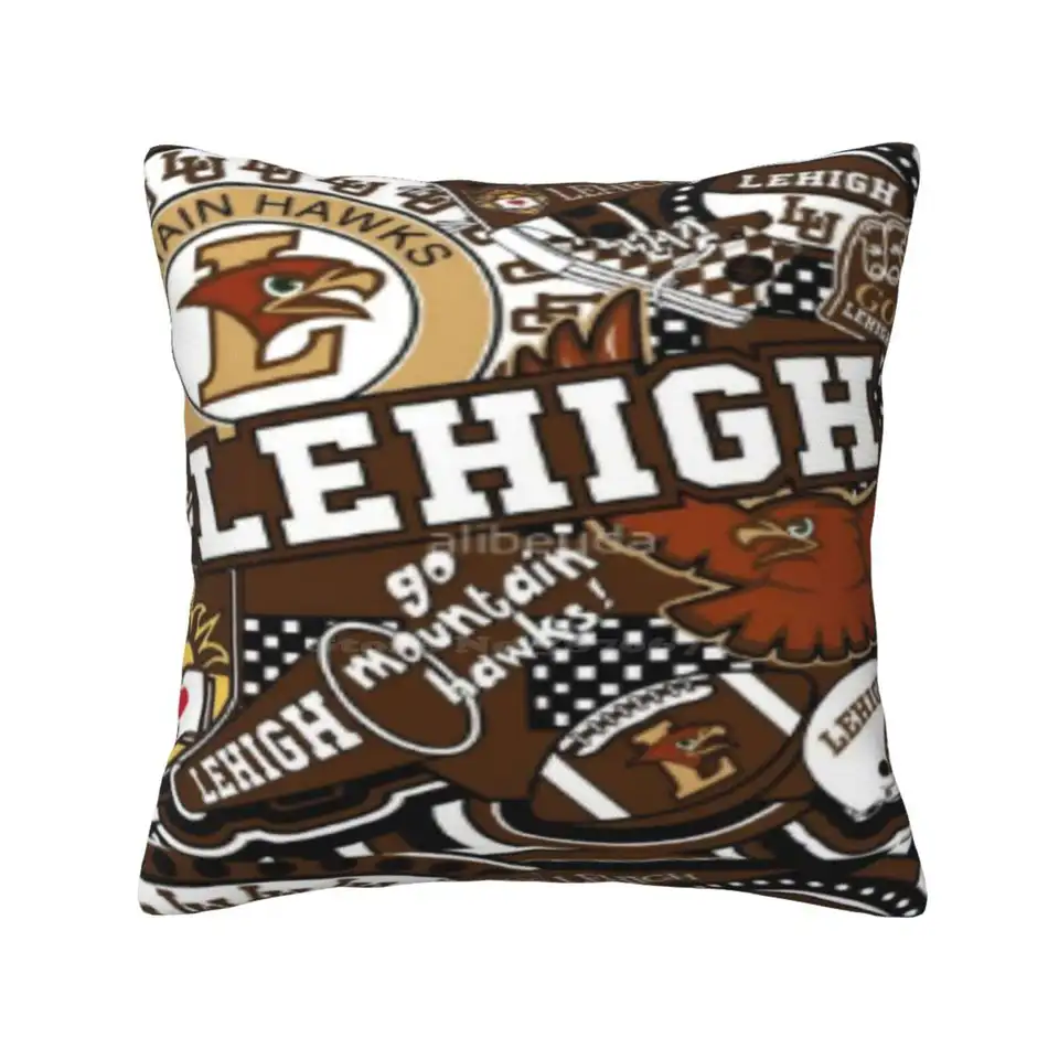 Lehigh University Collage vankúše puzdro spálne domov dekorácia Lehigh College Collage Tailgate Položka