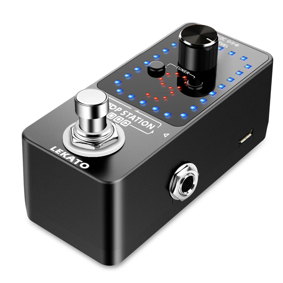 Lekato Looper Guitar Pedal Loop Electric Guitar Effect Pedál Trušný obtok 9 Slot Wave Loop Record 40 minút slučka F/S Gitarová časť