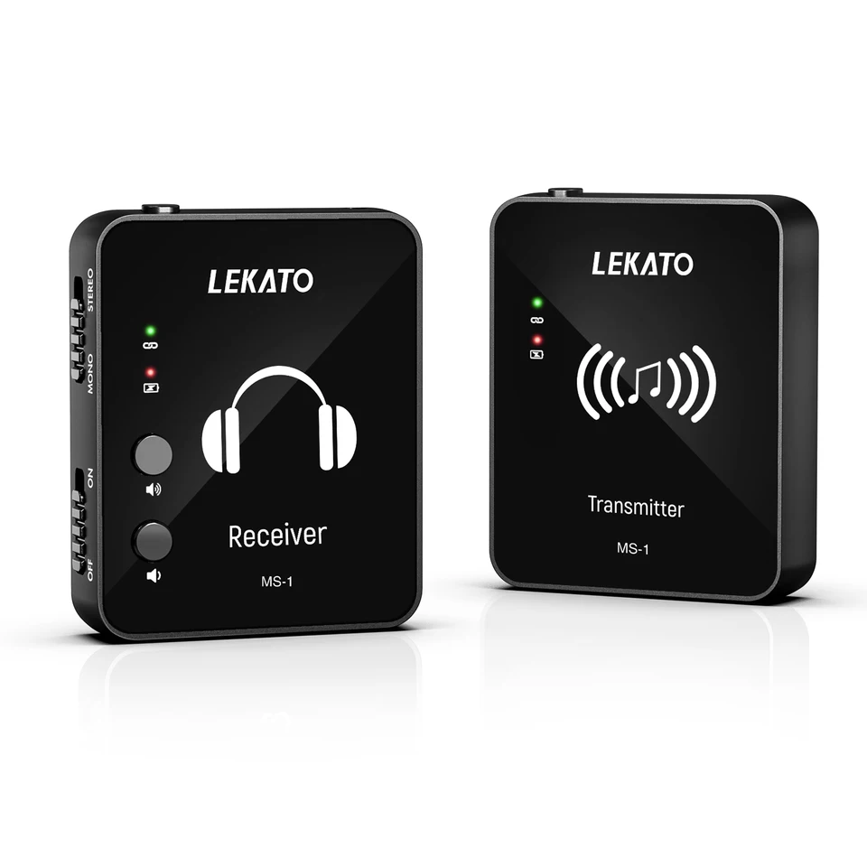 Lekato M-VAVE WP-10 2.4G Wireless Monitor slúchadiel Cuvave Personmit System Systém Stereo Mono and Phone Recording Funkcia
