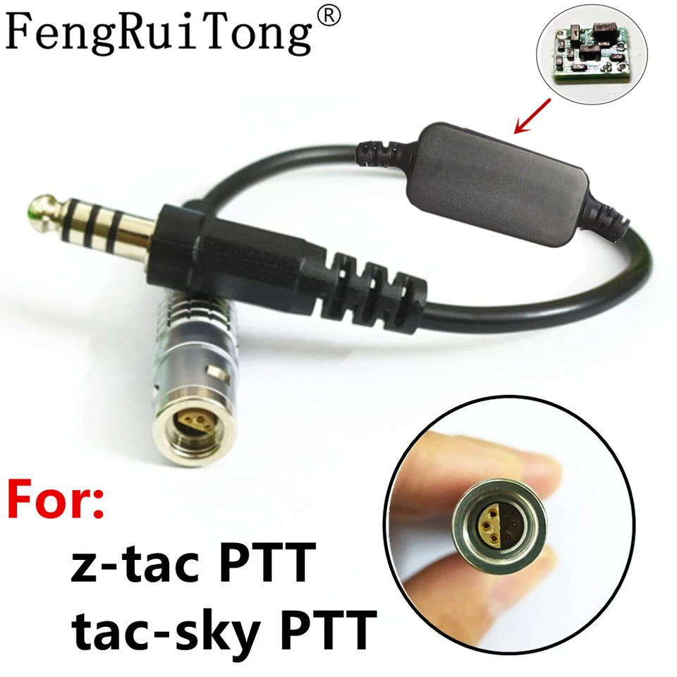 LEMO až TP120/U174 NATO adaptér s amplifikačným čipovým sadou pre MSA LEMO 6PIN SORDIN Headset Earmor TCA Tri čaj PTT