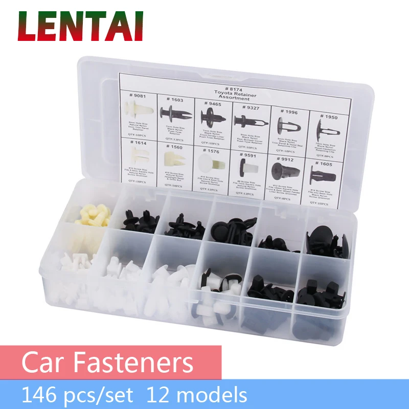 Lentai pre skod Octavia A7 A5 2 Rapid Fabia Land Rover Cadillac 1set zmiešaný automobil Fender Bumper Nylon Nit Net Clip Upevňovač s krabicou