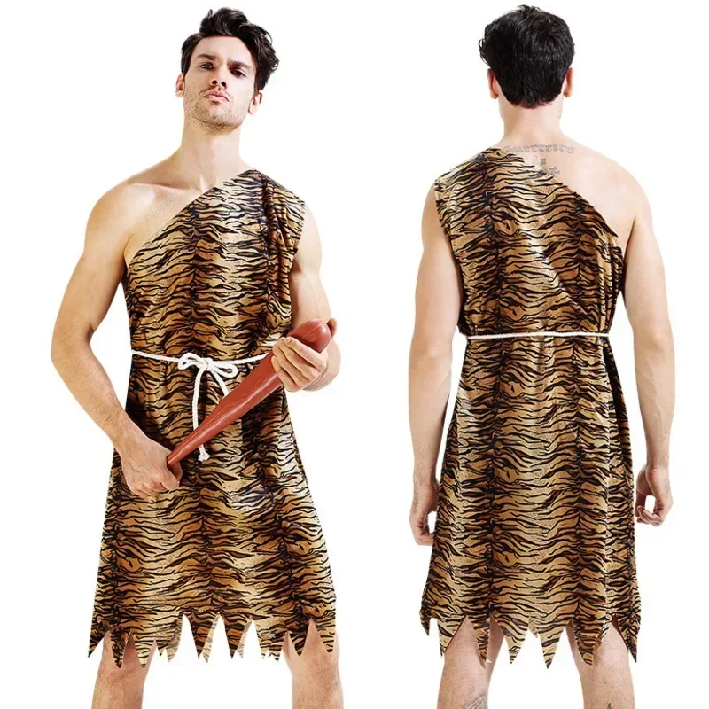 Leopard Savage Caveman Croods Flintstones Primitívne sexy indické oblečenie kostým karneval halloween kostýmy pre mužov