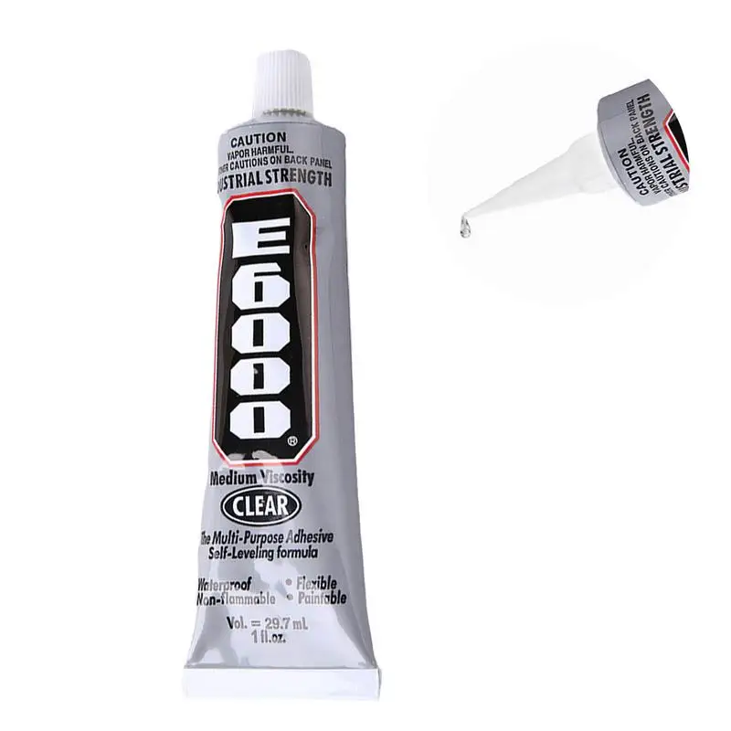 Lepidlo pre kamienky E6000 Smôtové kamene Crystal Diycraft Tool Násoly Epoxidové lepidlo Strong hotfix pre šperky TB