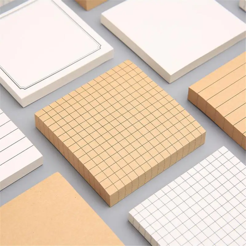 Lepivé kancelárske potreby Poznámkový blok Office Bookmark Sticky Notes Zverejnené It Khaki / White / Kawaii Design Stickers In Notebook Memo Pad