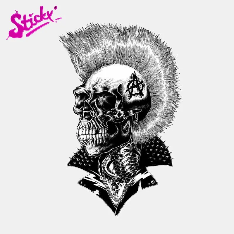 Lepkavá punk lesk hlava nálepka prilba anime nálepka na nálepku Nálepky dekor motocykla terénny laptop kufr gitara gitara vinyl sticke