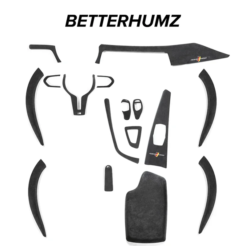 Lepšie humánny pre BMW F30 F32 F34 F36 3GT 3 4 Series Interior Tress Cener z Alcantara Central Central Console Panel Accessories