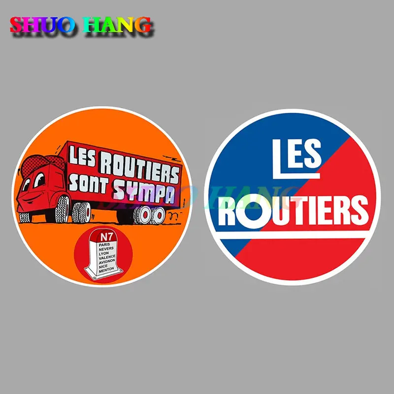 Les Routiers Sont Sympas Camion Truck AutomaCollant Sticker Motorcycle Helma prilba kufra auta zrkadlo