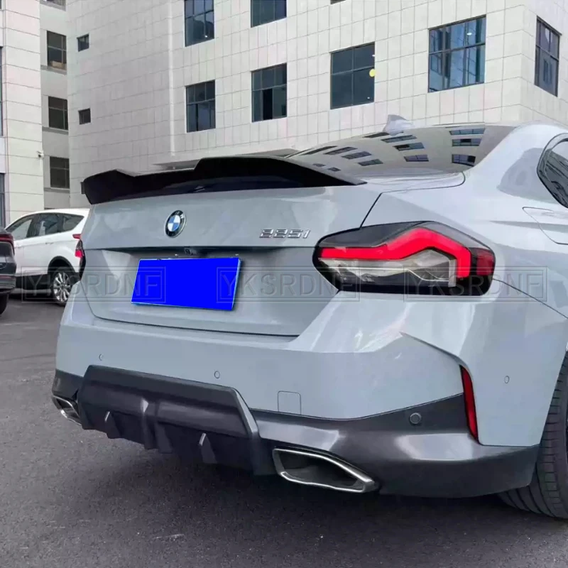 Lesklý čierny štýl MP Zadný kmeň Krídla Kríderov Krídla pre BMW G42 G87 M2 220I 230I M235I M240I Coupe 2022-2023