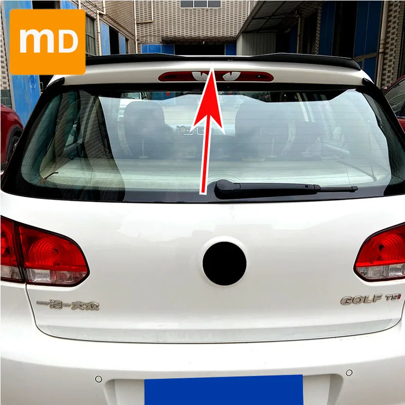 Leskované krídlo čierneho spojlera pre Volkswagen Golf 6 High 6 Golf MK6 GTI R MAX modifikované chvostové krídlo SPOILER SPOIL CAR COMPGADE