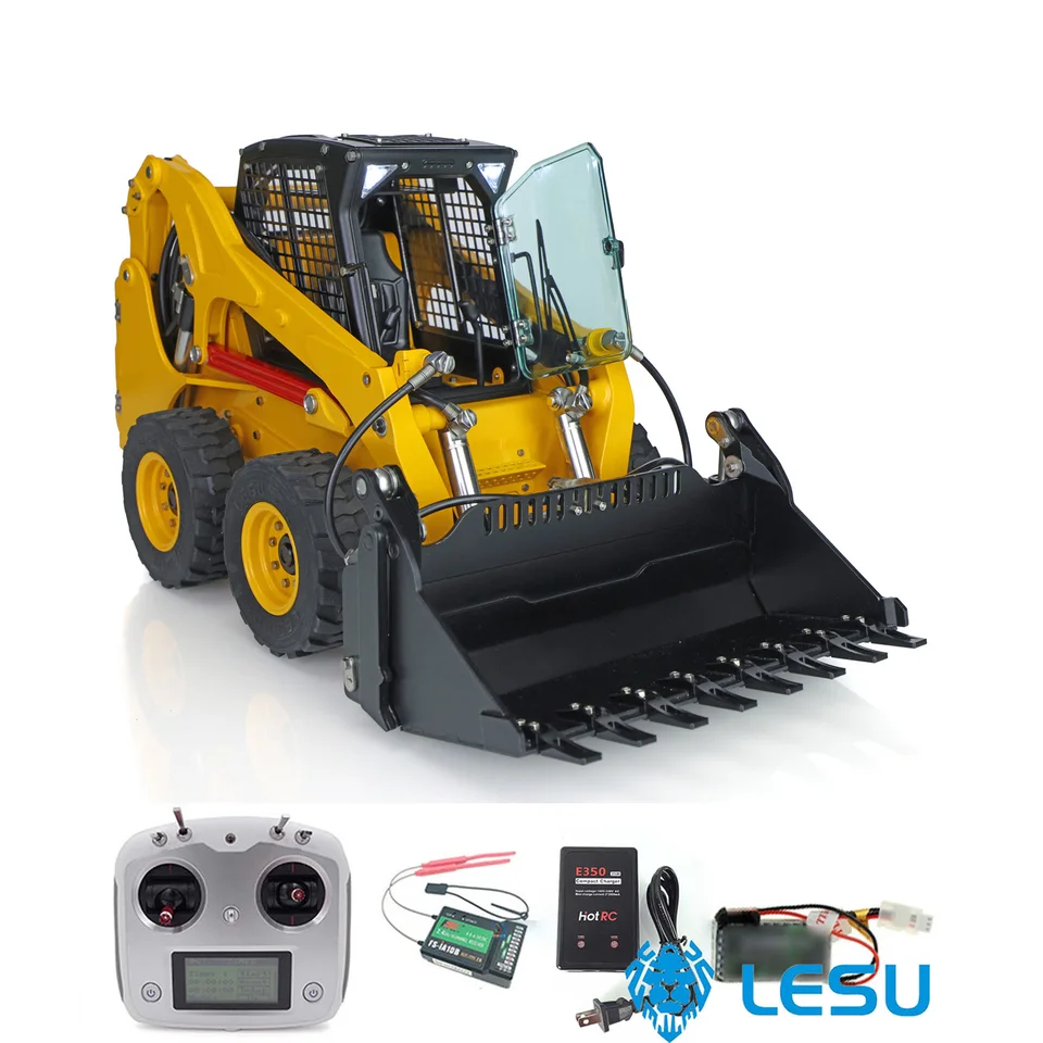 LESU 1/14 kovový aoue lt5h kolesový šmyk-steer rc hydraulický nakladač rTR Model Zvuk vonkajšie hračky thzh1212