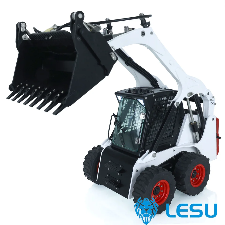 LESU 1/14 kovový RC Hydraulický nakladač koleso Aoue LT5H Skid-Steer Model Model Model súpravy vonkajšie hračky THZH1449