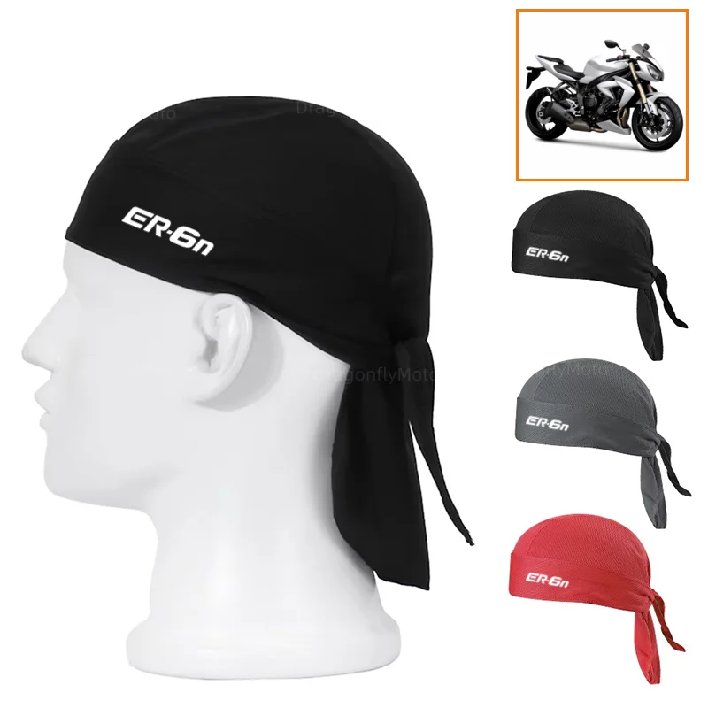 Letná cyklistická čiapka Rýchle suchý priedušný pirátsky klobúk pre Kawasaki er 6n er-6n 2006-2016 2013 2014 2015 Motocyklový klobúk