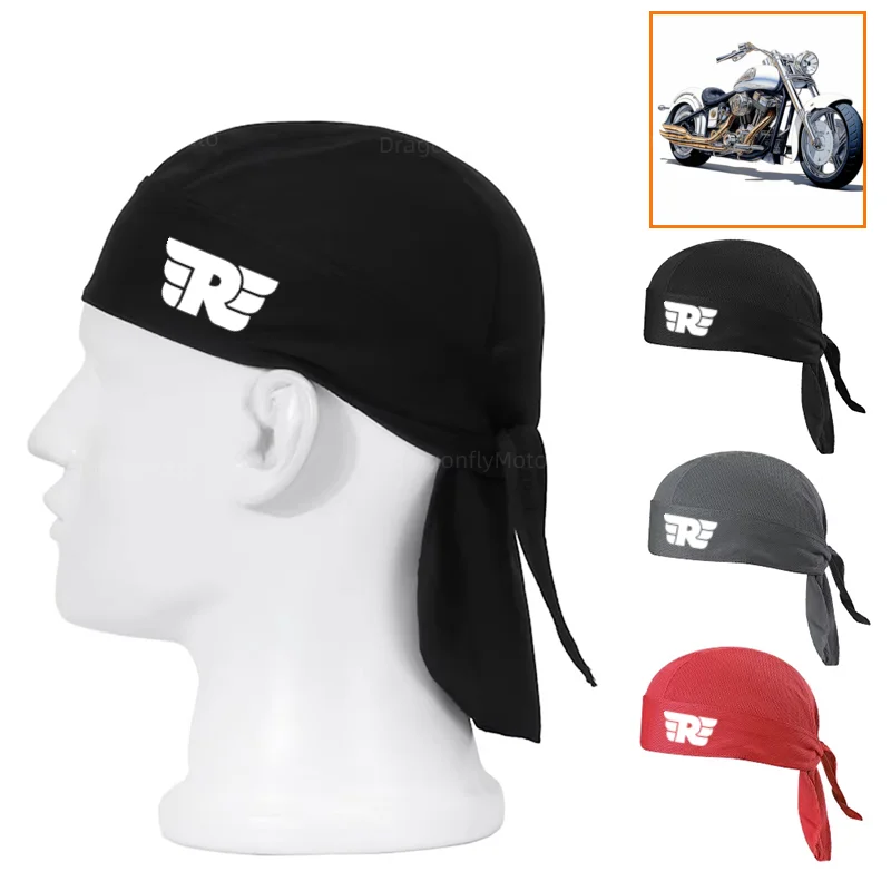 Letná cyklistická čiapka Rýchle suchý priedušný pirátsky klobúk pre Royal Enfield Bullet/Meteor/Classic 350 500 Interceptor 65 Motocykel Hat