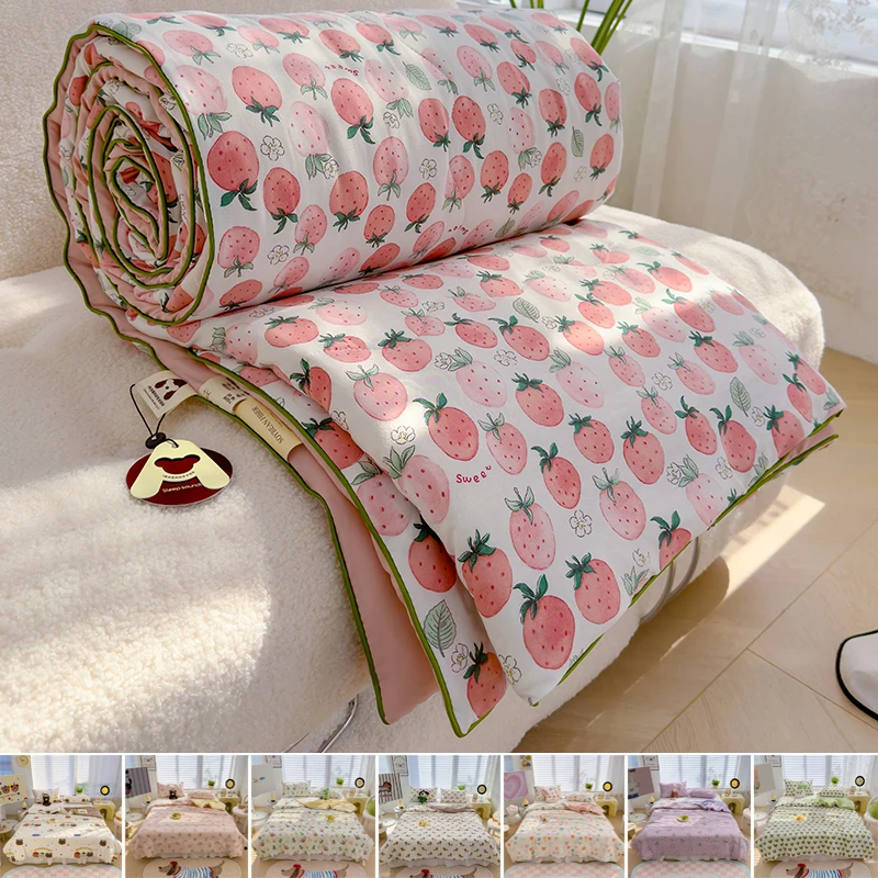 Letná tenká prikrývka prešívaná na umývanie bavlnených klimatizácií/prikrývok/prikrývka pre celú sezónu Faller Fiber Fallers Bed Bed Bed Bed Bed Bed Bed