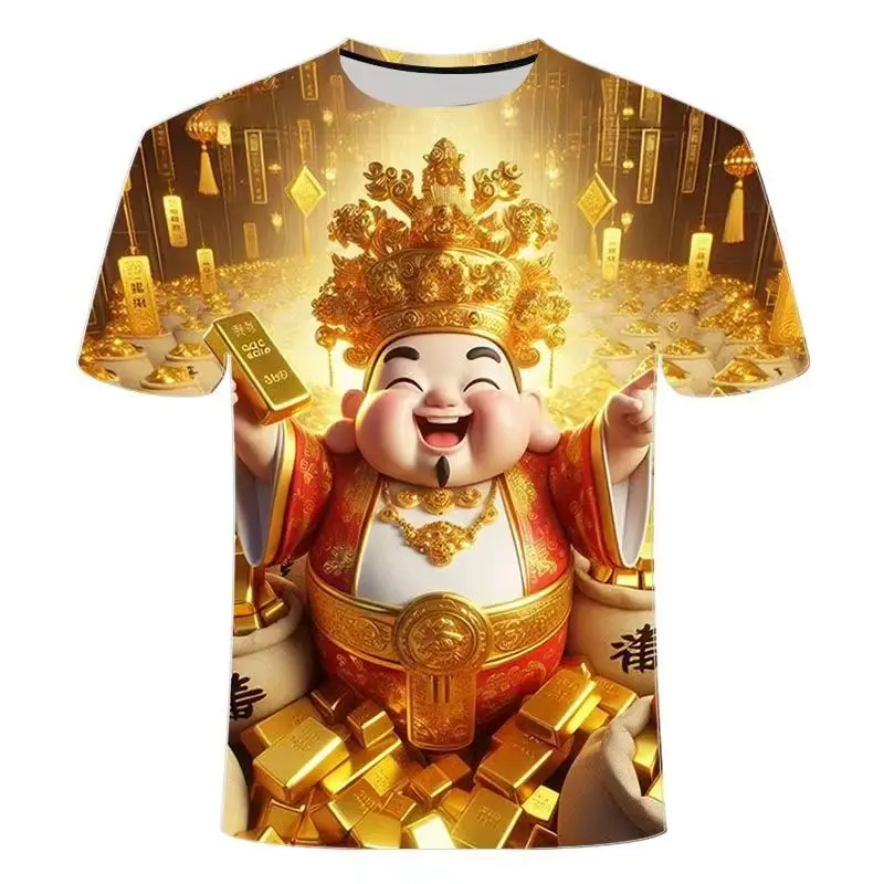 Letné 3D tlačené tričko s krátkym rukávom pre mužov Dámske Deny Módne Cool Feels Polyester Fiber Crewneck Tričko