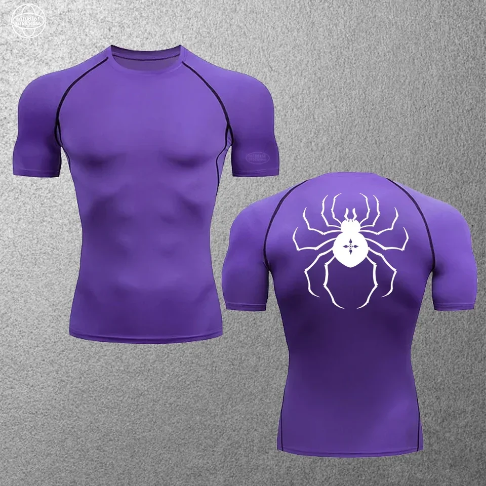 Letné boxy jiu-jitsu mikina fitness tréning rýchle sušenie tričko Tesné úsek Pánske športy s krátkym rukávom Top S-3XL